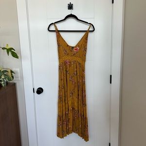 Showpo yellow floral Maxi dress